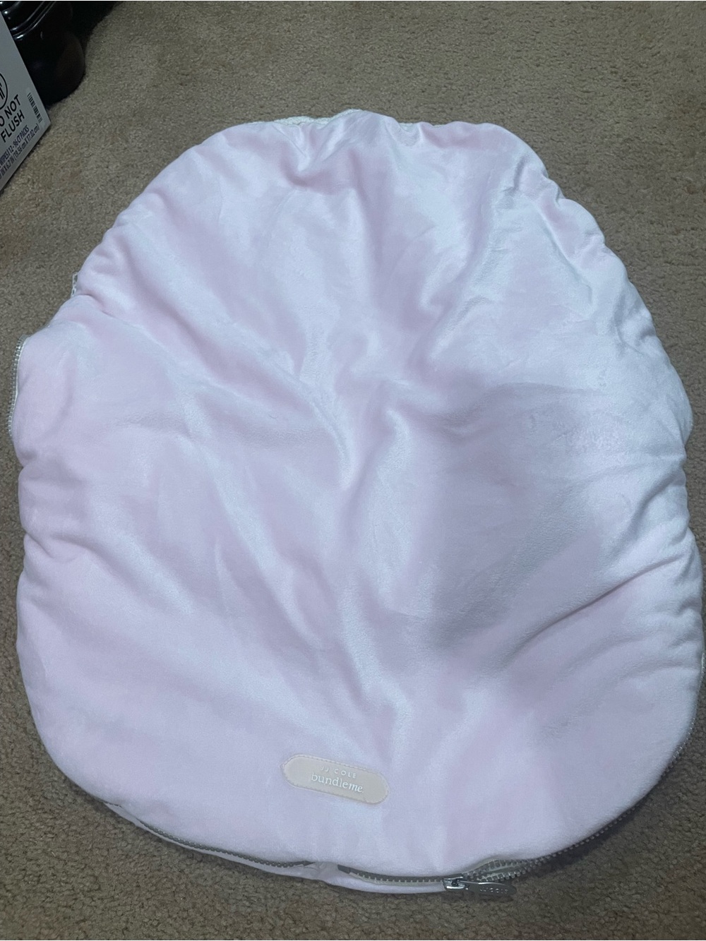 JJ Cole Bundle me Light Pink Pouch with Logo Patch